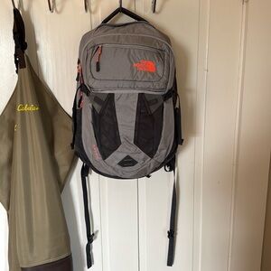 The North Face Gray and Black Recon Backpack like New